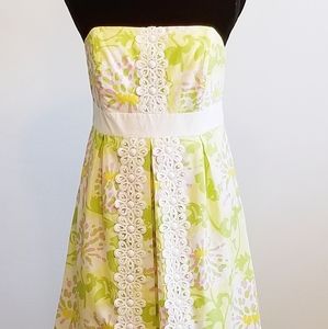 Lilly Pulitzer Jubilee Yellow Strapless Sh…